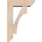 Ekena Millwork Westlake Slat Smooth Bracket w/ Offset Brace, Douglas Fir, 5 1/2"W x 16"D x 24"H BKT0604X16X24WTL06SDF - alternate 2